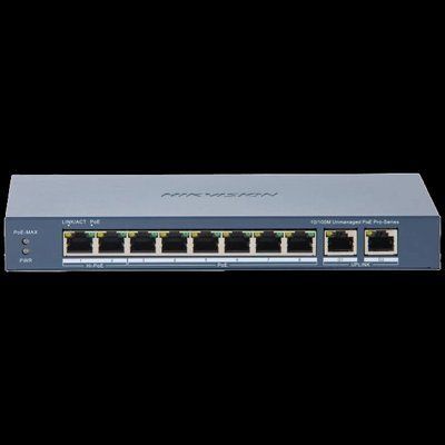 Коммутатор 10 портов неуправляемый Hikvision DS-3E0310HP-E(C) POE 300392 фото