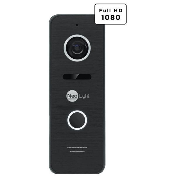 Комплект відеодомофону Neolight ALPHA Hybrid Black + PRIME FHD Black з кутком 10032 фото