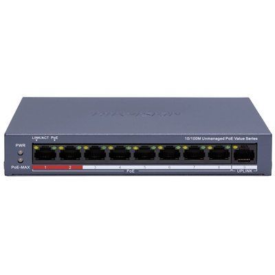 Коммутатор 9 портов неуправляемый Hikvision DS-3E0109P-E/M(C) POE 12041 фото
