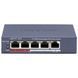 Коммутатор 4 порта неуправляемый Hikvision DS-3E0105P-E/M(C) POE 19029 фото 1
