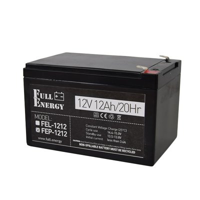 Аккумулятор 12В 12 Ач для ИБП Full Energy FEP-1212 103106 фото