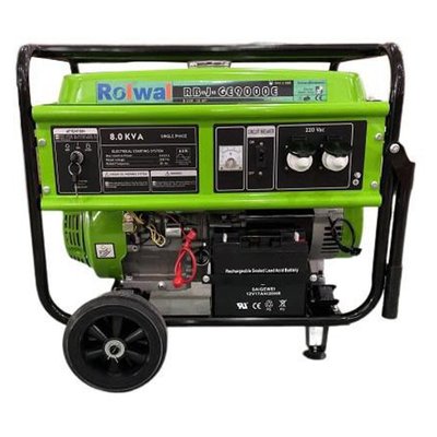 Бензиновый генератор Rolwal RB-J-GE9000E максимальная мощность 7 кВт 248871 фото