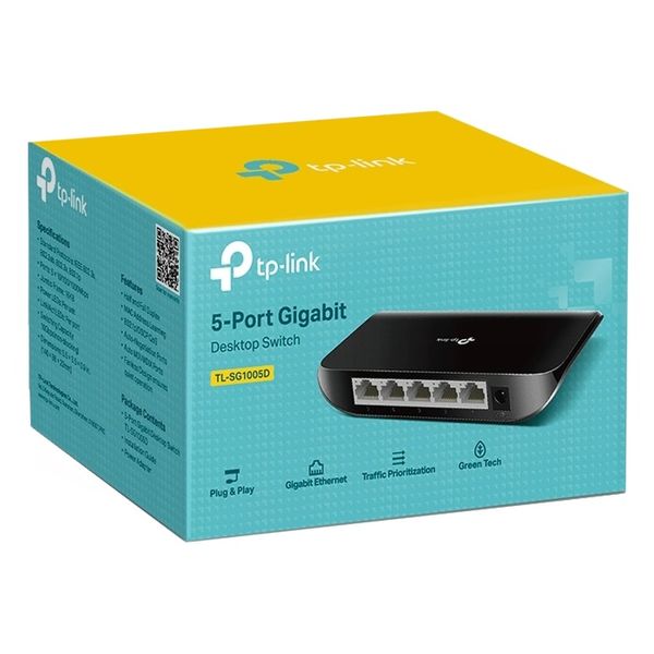 5-портовий гігабітний настільний комутатор TP-Link TL-SG1005D 301493 фото