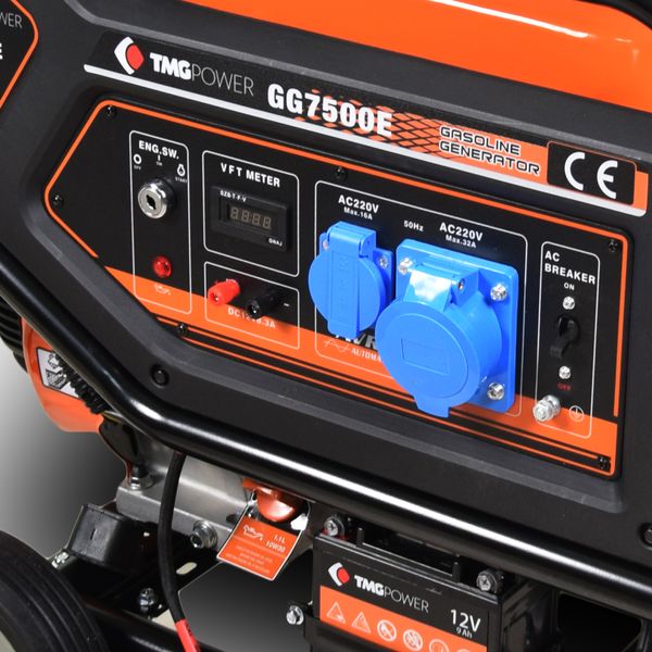 Бензиновий генератор TMG Power GG7500E максимальна потужність 6.5 кВт 248803 фото