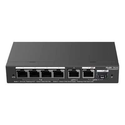 6-портовый гигабитный PoE с облачным управлением RG-ES206GS-P 301722 фото