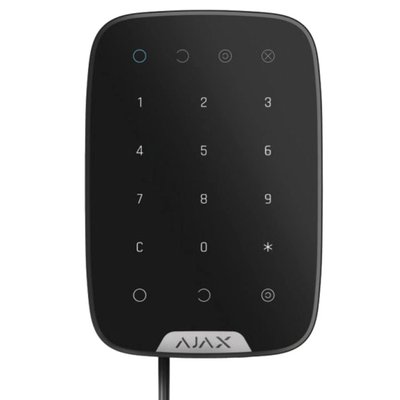 Ajax Keypad Fibra black Дротова сенсорна клавіатура 300606 фото