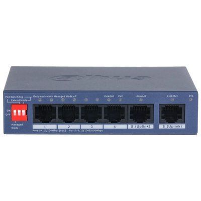 Коммутатор 4 порта управляемый Dahua DH-CS4006-4ET2GT-36 PoE 301960 фото