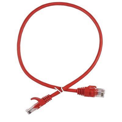 Патч-корд красный EServer UTP CAT5e 0.25м 302010 фото