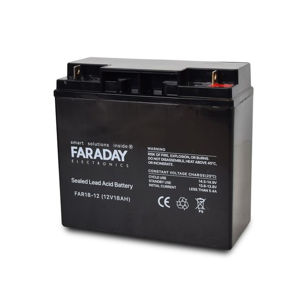 Комплект блок бесперебойного питания Full Energy BBGP-1210 + аккумулятор 12В 18 Ач для ИБП Faraday Electronics FAR18-12 1014143 фото