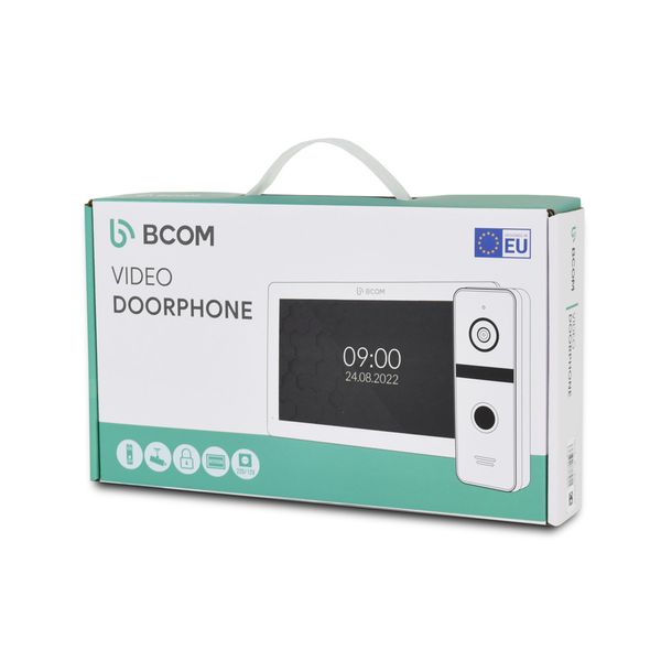 Комплект відеодомофону BCOM BD-480M Black Kit: відеодомофон 4" і відеопанель 240554 фото