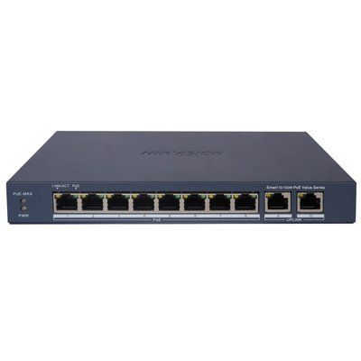 Коммутатор 10 портов управляемый Hikvision DS-3E1310P-EI/M PoE 2465 фото
