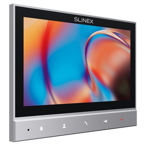 Комплект відеодомофону Slinex SK-07 grey + панель виклику ML-17HR graphite 300413 фото