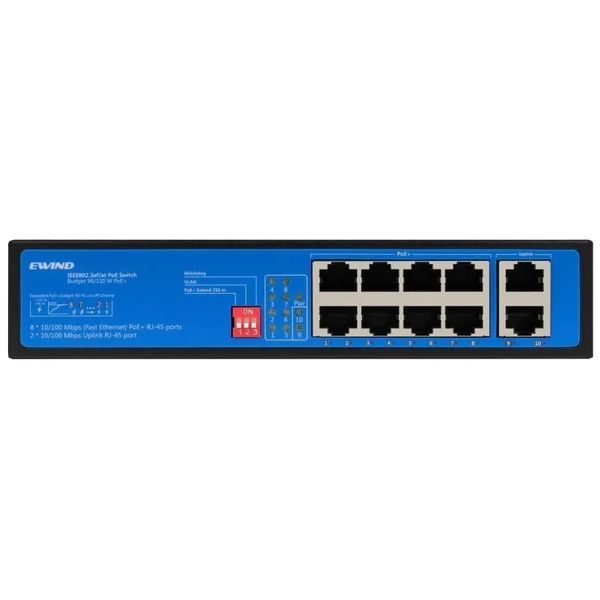 10-портовый коммутатор 100M PoE Ewind EW-S1910CF-AP 301550 фото