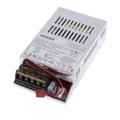Безперебійний блок живлення Faraday Electronics 85W UPS Smart ASCH ALU під акумулятор 12-18А/год а алюмінієвому корпусі 116012 фото