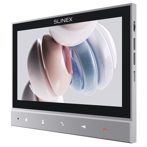 Комплект видеодомофон + панель вызова Slinex SK-07N Cloud grey + ML-17HD graphite 115849 фото