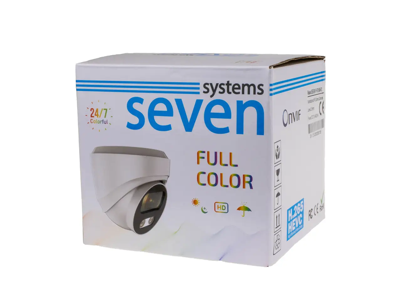 IP-видеокамера 5 Мп Full Color уличная/внутренняя SEVEN IP-7215PA-FC PRO (2,8) 12305 фото