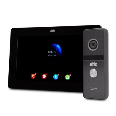 Комплект Wi-Fi видеодомофона 7" ATIS AD-770FHD/T-Black с поддержкой Tuya Smart + AT-400HD Black 1156993 фото