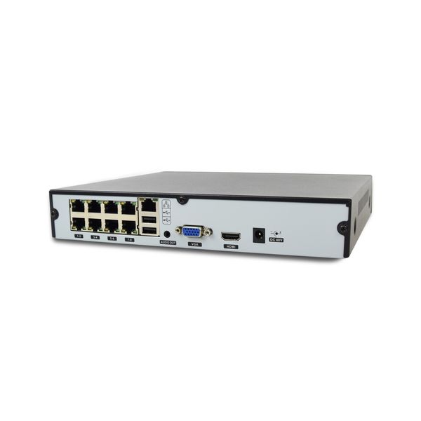 IP-видеорегистратор 8-канальный ZKTeco Z8508NER-8P с AI функциями и 8 PoE-портами для систем видеонаблюдения 118558 фото