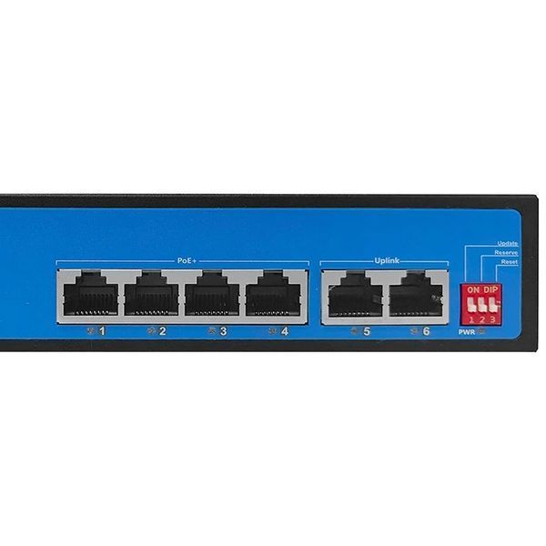 Комутатор 4 порти некерований Ewind EW-ES2006CF-AP PoE 130051 фото