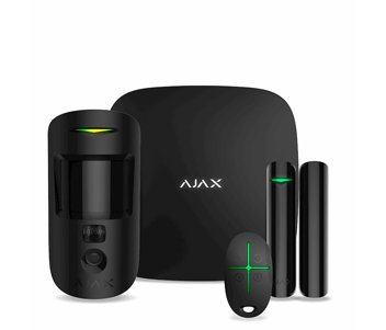 Ajax StarterKit Cam Plus (чорний) Комплект охоронної сигналізації 7019 фото