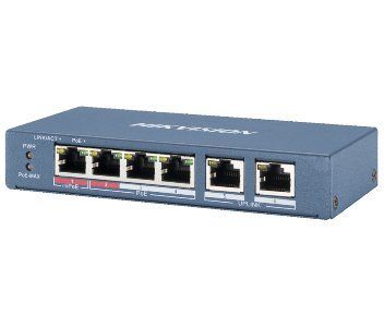 DS-3E0106HP-E 4-портовый неуправляемый POE коммутатор Hikvision 19028 фото