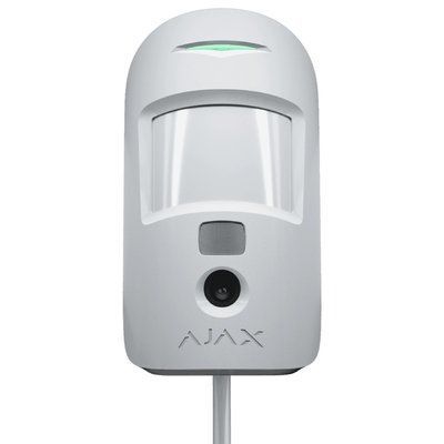 проводной извещатель движения с камерой Ajax MotionCam Fibra white 301129 фото