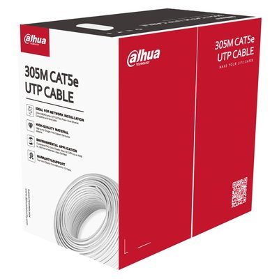 кабель внутрішній UTP CAT5e 305 м (0.5 мм) DH-PFM920I-5EU-U 300832 фото