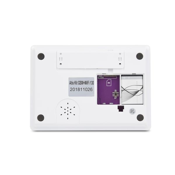 Комплект бездротової GSM і Wi-Fi сигналізації ATIS Kit GSM+WiFi 130T з підтримкою застосунку Tuya Smart 114946 фото
