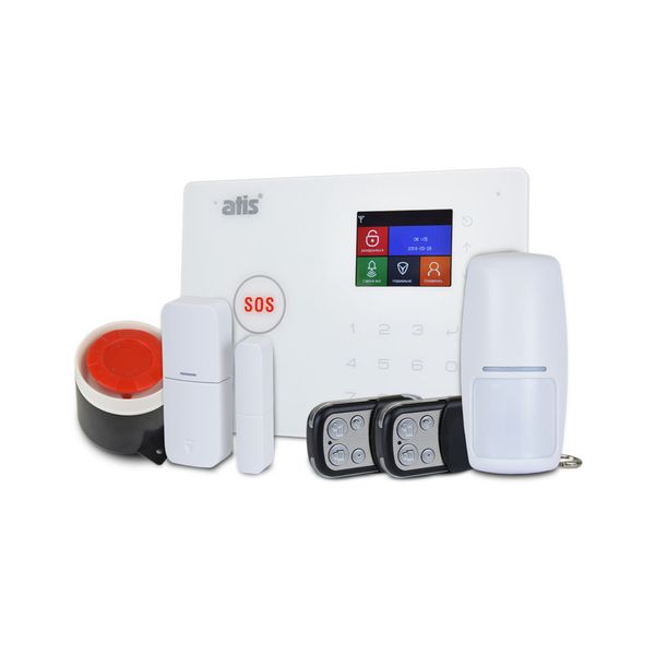 Комплект бездротової GSM і Wi-Fi сигналізації ATIS Kit GSM+WiFi 130T з підтримкою застосунку Tuya Smart 114946 фото