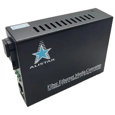 Медиаконвертор ALISTAR X5S 100M 10/100BASE-T RJ-45 - 100BASE-FX 1SM WDM SC 20KM TX1550/RX1310nm LFP 3625 фото