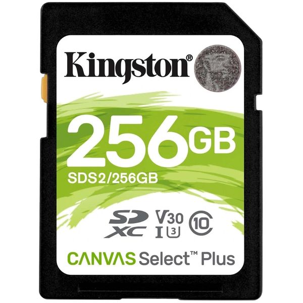Модуль флэш-памяти Kingston 256GB SDXC Canvas Select Plus 100R C10 UHS-I U3 V30 301374 фото