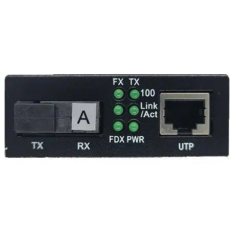 Медиаконвертор ALISTAR X3S 100M 10/100BASE-T RJ-45 - 100BASE-FX 1SM WDM SC 20KM TX1310/RX1550nm LFP 5746 фото