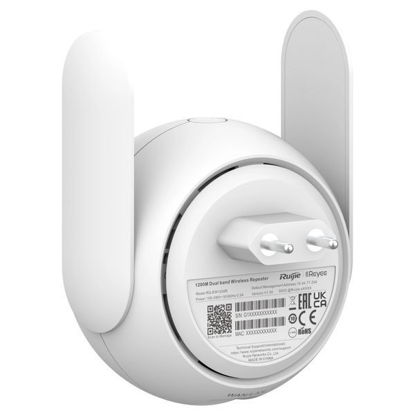 Двухдиапазонный расширитель Mesh Wi-Fi Ruijie RG-EW1200R 301725 фото