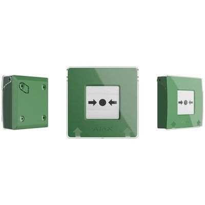 Беспроводной ручной извещатель Ajax Manual Call Point (Green) 301994 фото